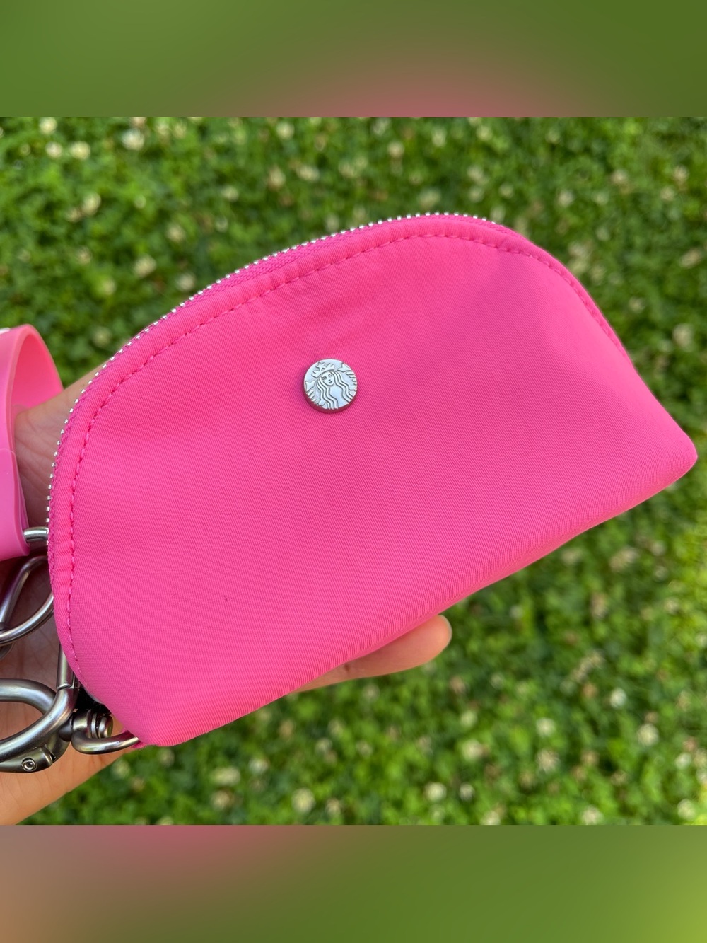 Starbucks Summer Collection 2026 Pouch Writslet Pink Drink&Strawbery  Keychain - Picture 5 of 9